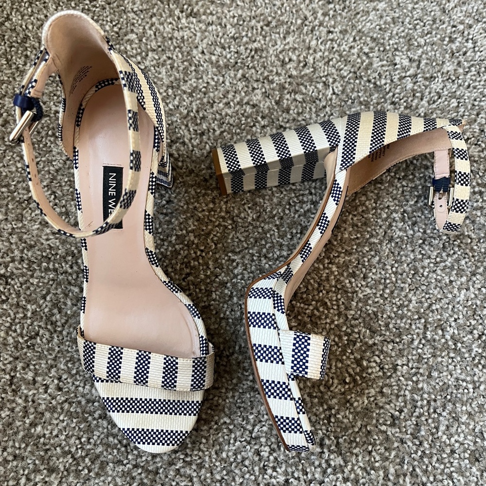 Nine West Striped Heels